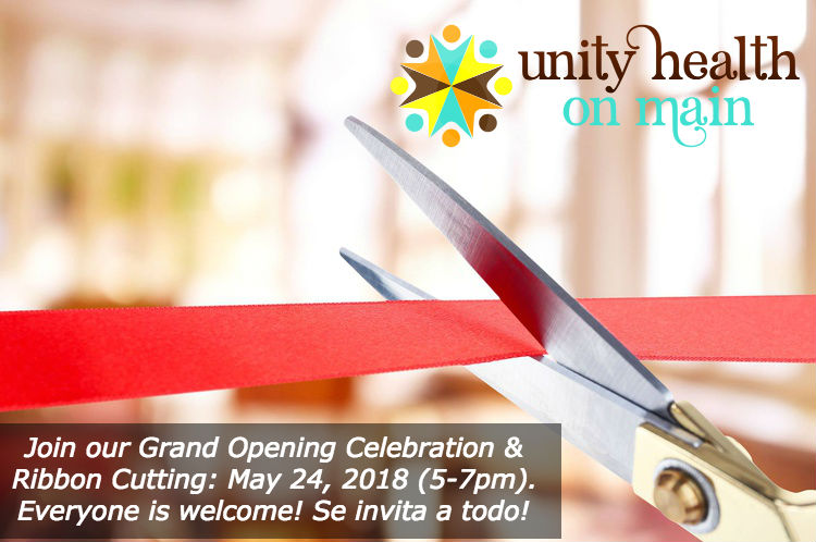 Unity Health on Main anuncia su gran inauguracion el 24 de mayo de 2018